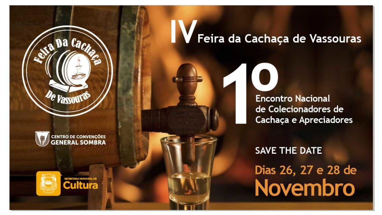 Três dias para exaltar a bebida símbolo do Brasil Vassouras promove a 4ª Feira da Cachaça e o 1º Encontro Nacional de Colecionadores de Cachaça e apreciadores, e a Cachaça Companheira não poderia ficar de fora!