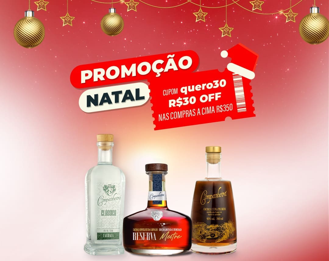 Promoção de Natal R$30 OFF acima de R$350
