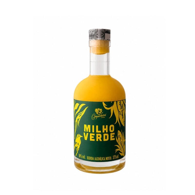 Garrafa do Licor de Milho Verde Companheira 375ml.